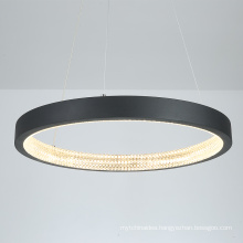 Art decorative living room black nordic modern pendant light led chandelier